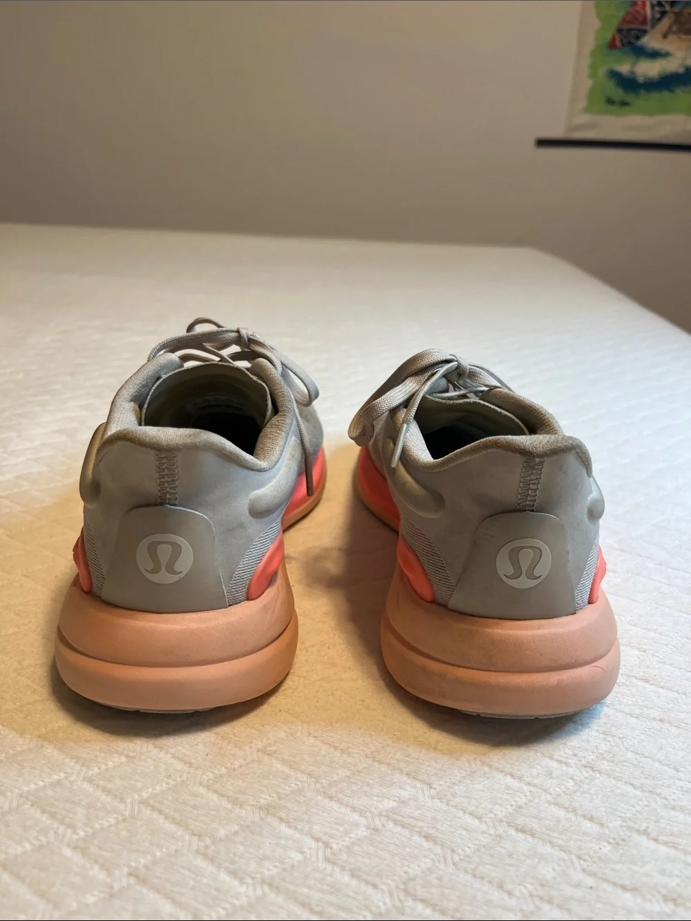 Lululemon Chargefeel Workout Low 2, light grey/coral pink, W8